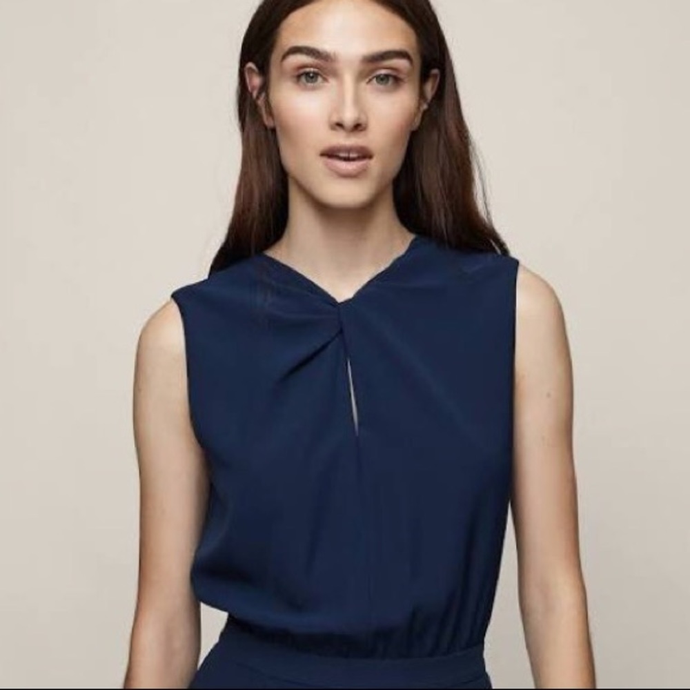 Reiss Leoni Jumpsuit with knot detail